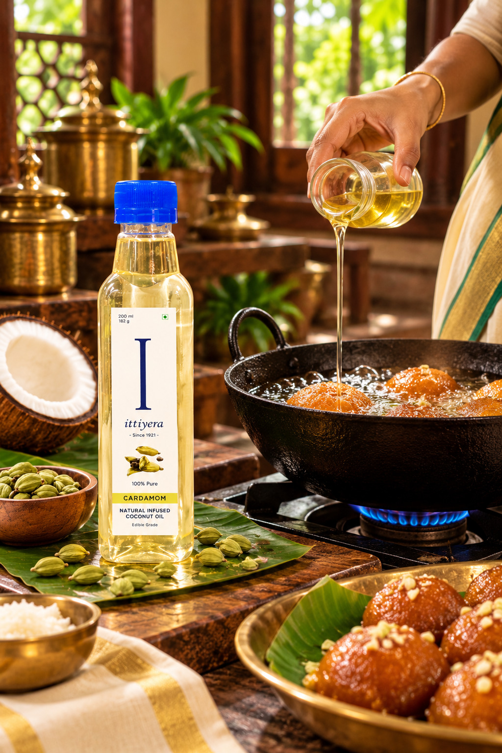 Kerala Cardamom Coconut Oil Kitchen