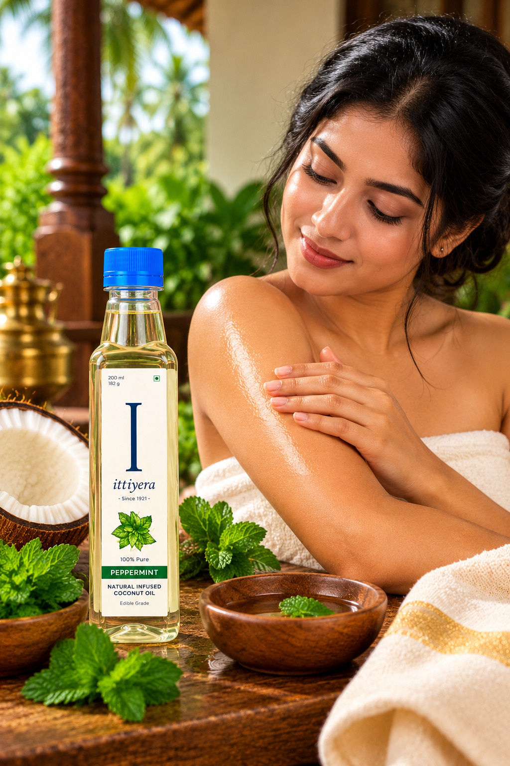 Peppermint Coconut Oil Spa Glow